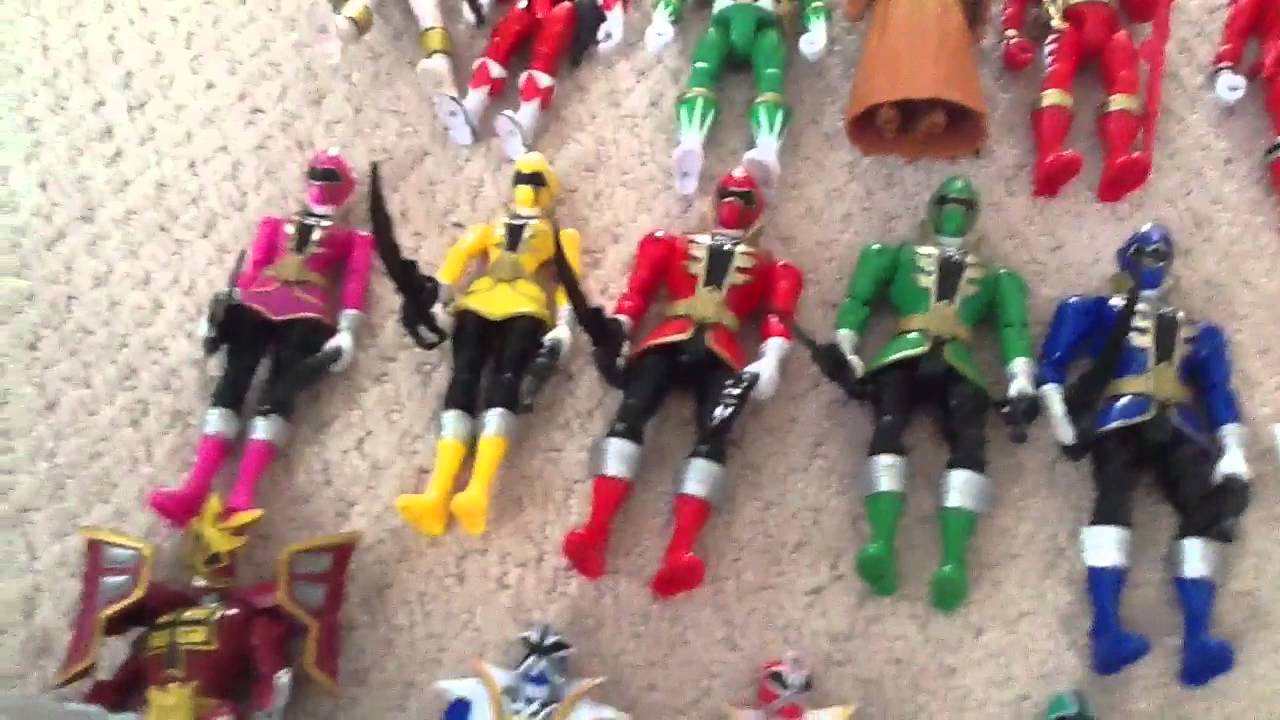 Power rangers collection as of august 25 2014 - YouTube
