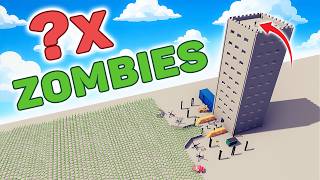 ⚠️ How Many ZOMBIES to Take Over SWAT's 10-STORY Building? - Totally Accurate Battle Simulator TABS screenshot 5