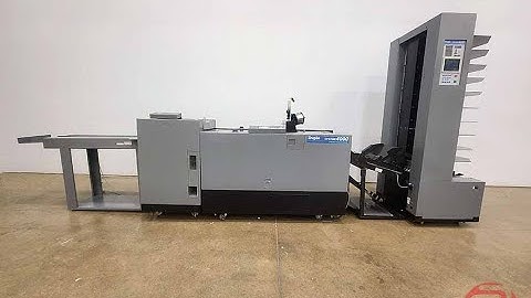 2000 Duplo System 4000 10-Bin Booklet Making System w/ Stitcher, Folder, Trimmer - 091823287001A