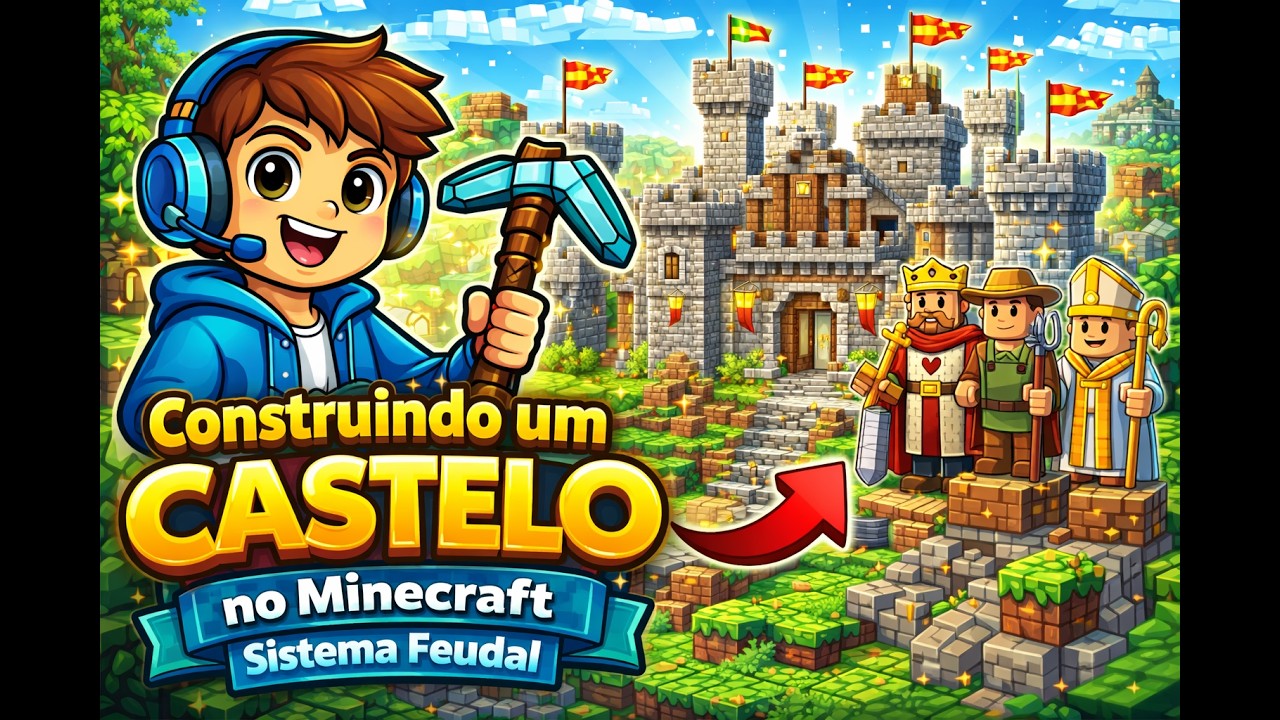 Construindo um Castelo no Minecraft – Sistema Feudal - YouTube