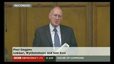 House Of Commons - Paul Goggins MP - 3rd June 2010