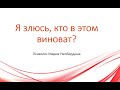 Лекция №19. 21.04.2022. Тема: Я злюсь, кто в этом виноват?