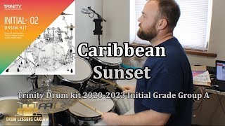 Caribbean sunset Trinity Initial