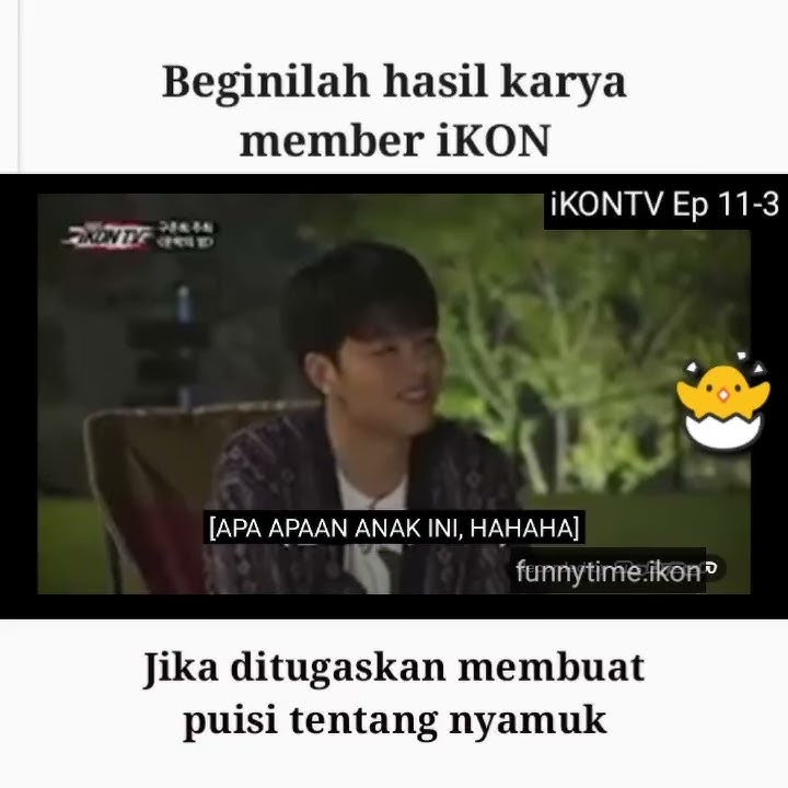 Komplikasi ketika member ikon di tugaskan membuat puisi tentang nyamuk. daebak 👌👍