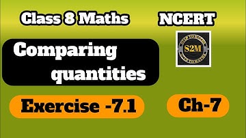 Class 8 Maths| Chapter 7  Comparing Quantities| Exercise -7.1 | @SteptoMaths-sv6nw