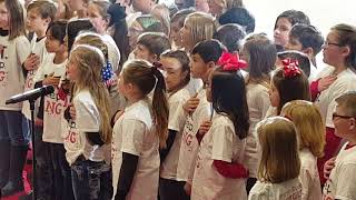 Arden Road 4th Grade sings the Star Spangled Banner