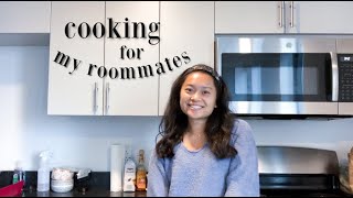 cooking dinner for my roommates :)