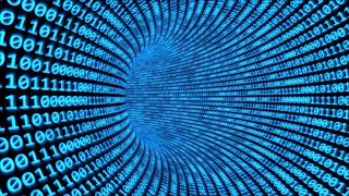 Fly through Binary Code Tunnel in Cyberspace Encrypted Network Data 4K UHD 60fps 1 Hour Video Loop screenshot 5