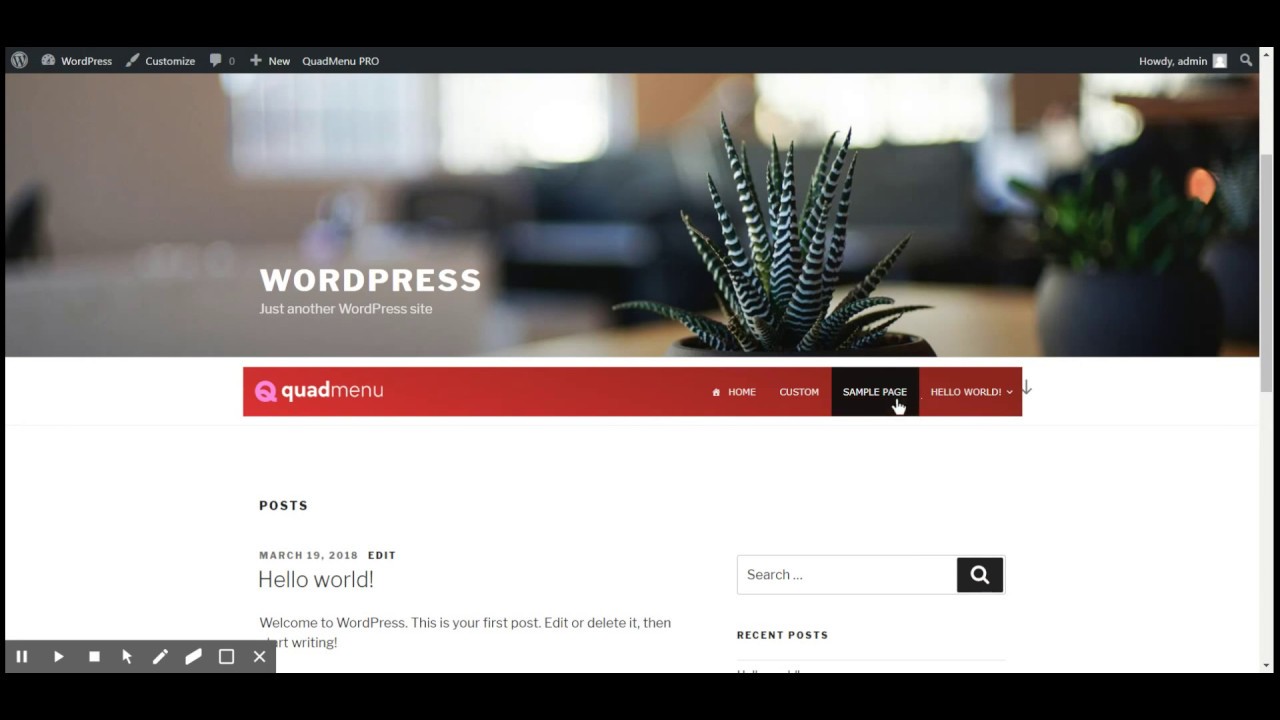 QuadMenu - Create Menu Themes - YouTube