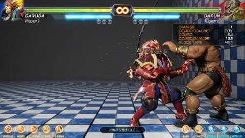 Garuda 64hit 123damage FIGHTING EX LAYER BETA (DEMO)