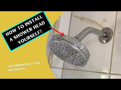 How to Install A New Shower Head Yourself - YouTube