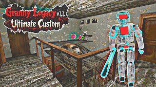 Granny Legacy v1.1.With NEW v2.0 Ultimate Custom Map &amp; Outline Enemies|| Full Car Escape Gameplay 🤯