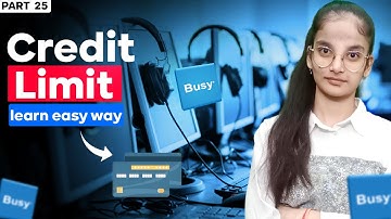 #25 Credit limit in Busy Accounting Software | #busyaccountingsoftware #upgrade