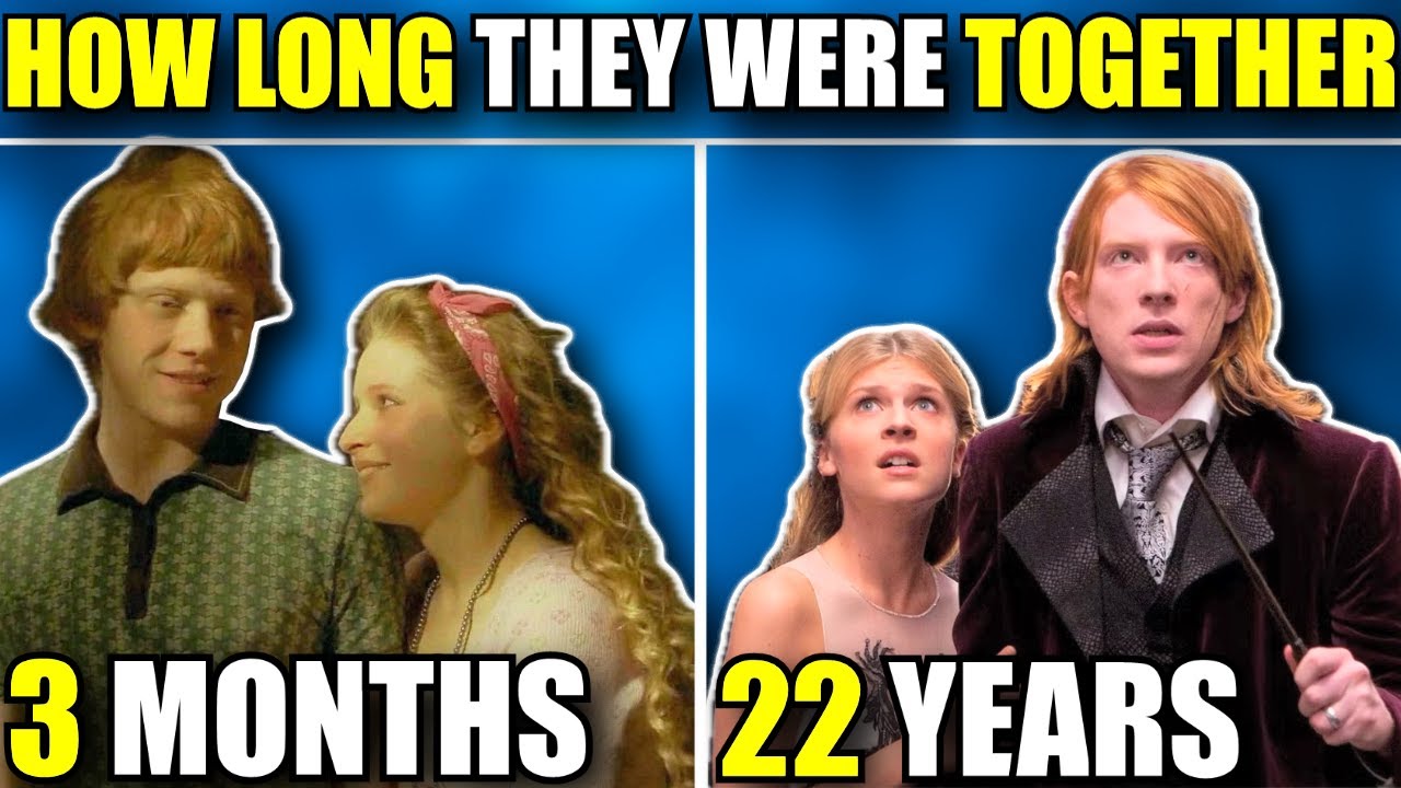 How Long Every Harry Potter Couple Was Together (Ranked)