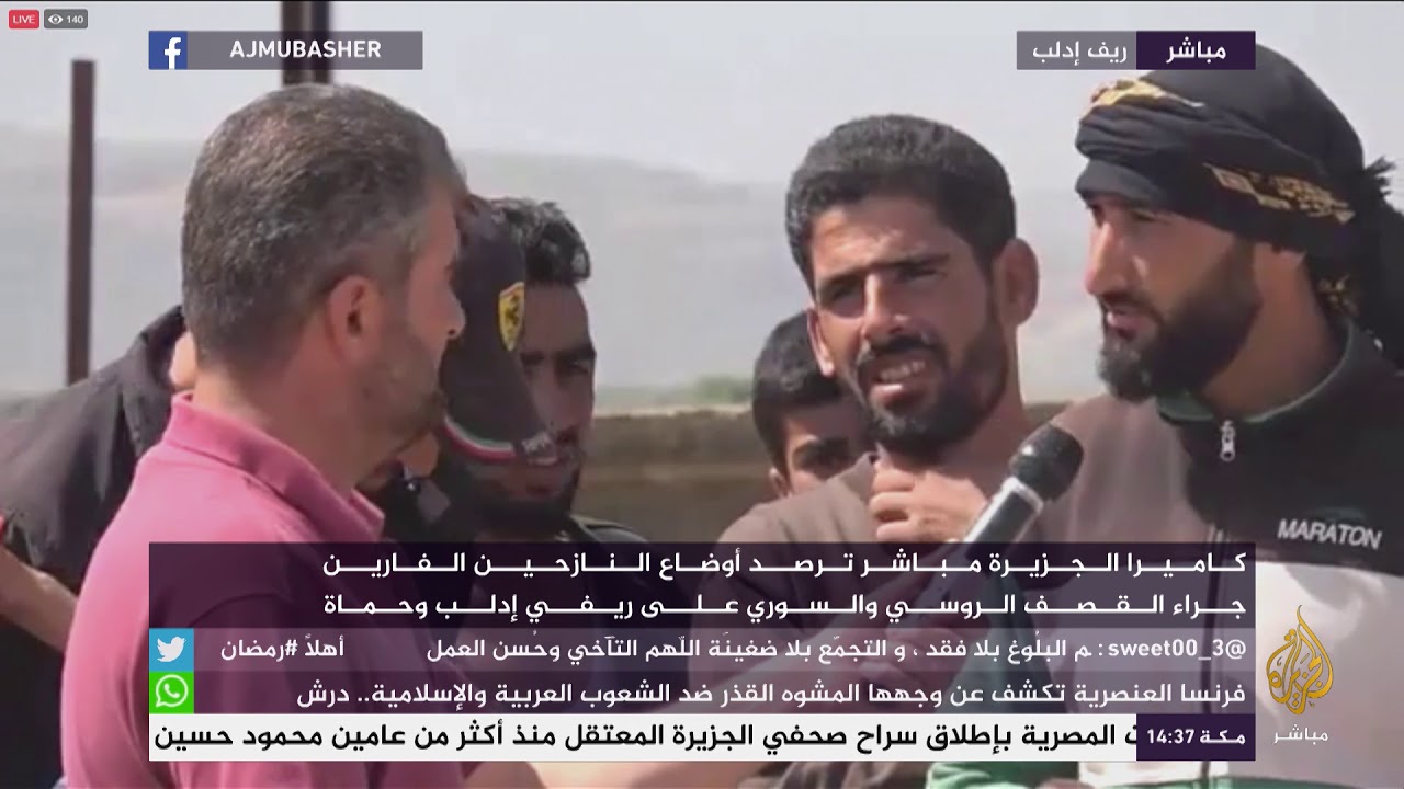 جولة لرصد أوضاع النازحين الفارين جراء القصف الروسي والسوري على إدلب وحماة