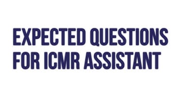 Expected GA Questions for ICMR ASSISTANT