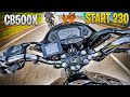 Cb 500x vs start 230  quase 200kmh na br