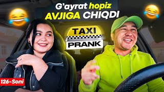 Taksida prank 126-soni🚕 Ovozimni eshitib qiz tugab qoldi😁