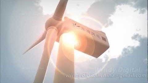 offshore wind farm 3d animation