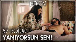 Reyyan, Miran'ın ateşini düşürmeye çalışıyor - Hercai 57. Bölüm