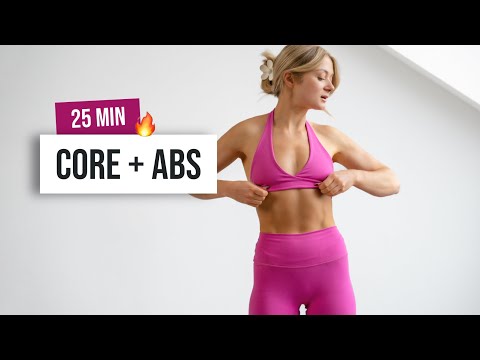 25 MIN INTENSE CORE + ABS Workout - No Equipment, Home Workout for strong and defined Abs