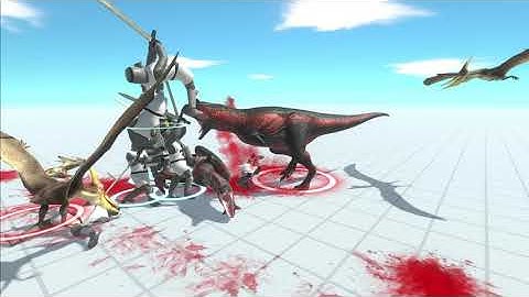 2 Carnos and 6 Pteranodons vs. Every Unit (Matched Prices) | Animal Revolt Battle Simulator