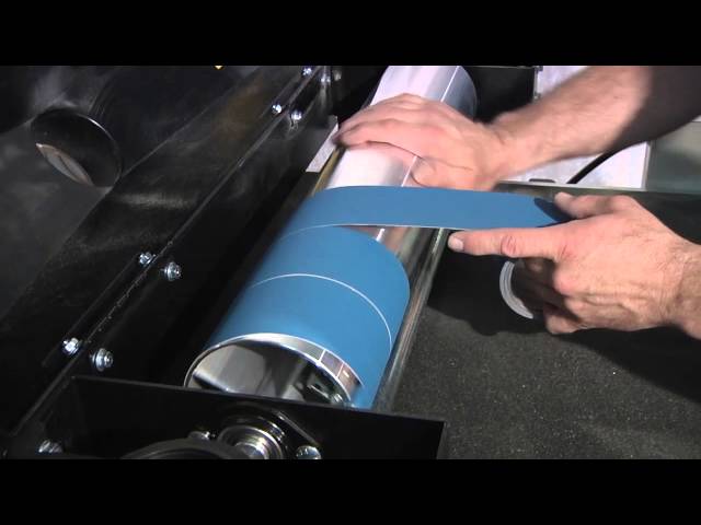 How to Change Abrasive Wraps on a Drum Sander YouTube