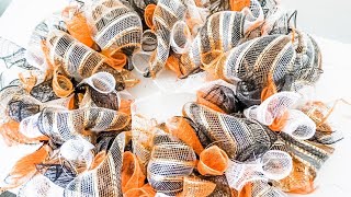 DIY: Halloween Deco Mesh Wreath || Quick and Easy