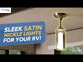 RecPro's   RV 12V Satin Nickel Lights