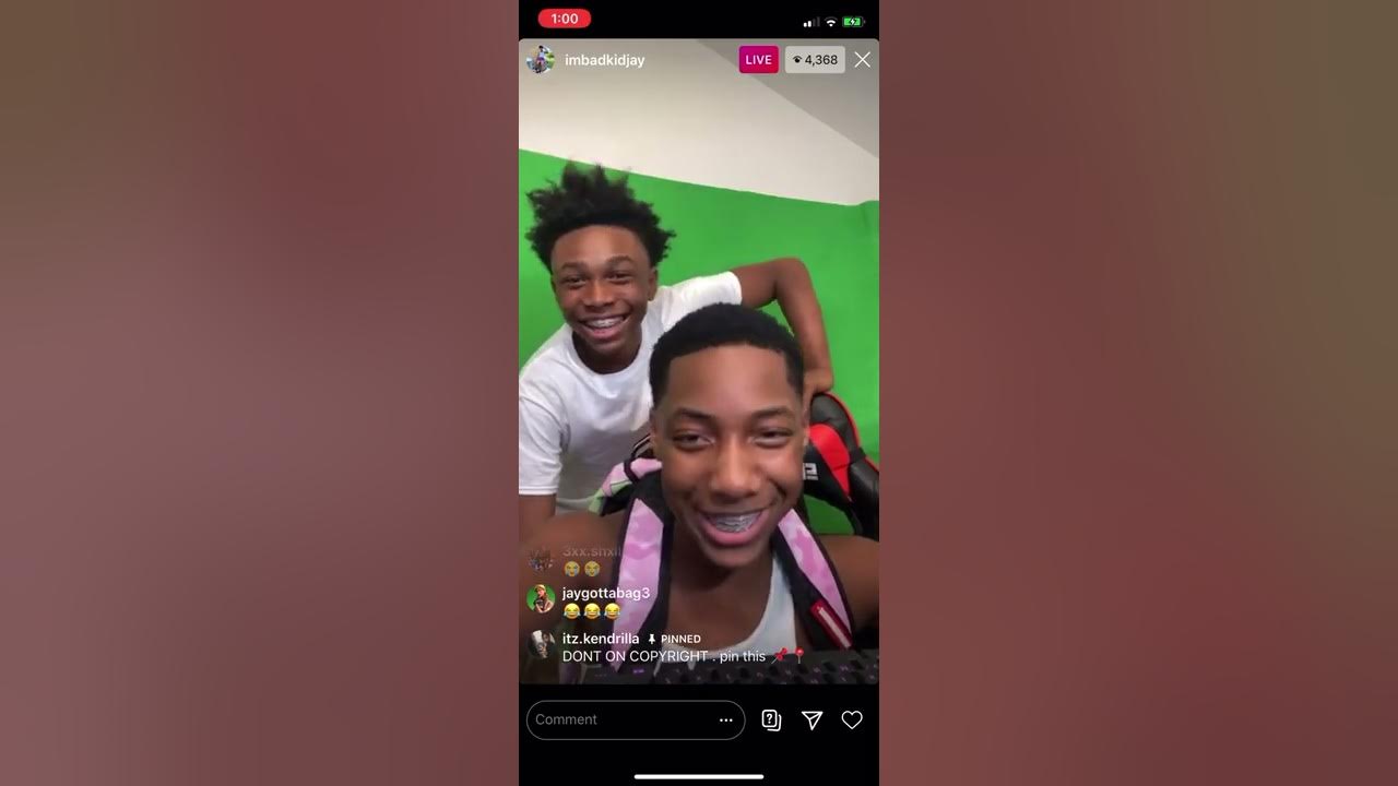 Badkid Jay and Mark on live Part 1 YouTube