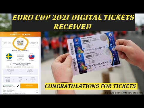 Finally Received Digital Ticket Euro Cup 2021 || How to Download Digital Tickets from Mobile