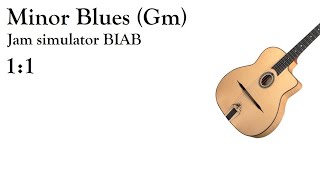 Minor Blues (Gm) 1:1 - 01 175bpm w/ John - Band-in-a-Box gypsy jazz jam simulator