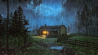 Cozy Rain Sounds and Gentle Thunder in a Wooden Cabin | Perfect for Sleeping and StudyingASMR RDR2