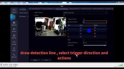 How to Configure Cross Line Alarm