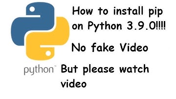 How to install pip in Python 3.9