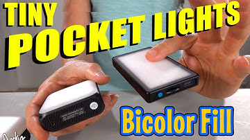 Small bicolor LED fill lights that fit in your pocket for video photography compact fun