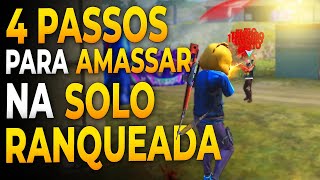 4 PASSOS PARA JOGAR FREE FIRE SOLO E GANHAR TODAS AS PARTIDAS RANQUEADAS!! FREE FIRE DICAS