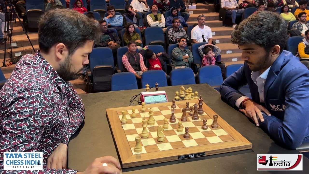 16-year-old Indian GM D Gukesh beats Magnus Carlsen in Aimchess Rapid chess