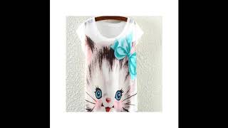 SUMMER WOMEN BLOUSE SHORT SLEEVE LOOSE CASUAL ANIMAL FLORAL PRINT TOPS MULTI DESIGN