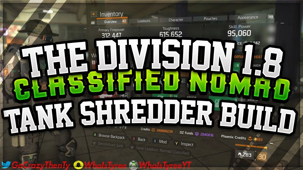 The Division 1.8 Classified Nomad Build In Depth | OP Tank Shredder ...
