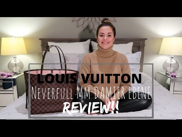 LOUIS VUITTON Neverfull MM Damier Ebene REVIEW!