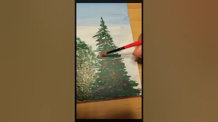 Let’s paint some Christmas trees #shorts