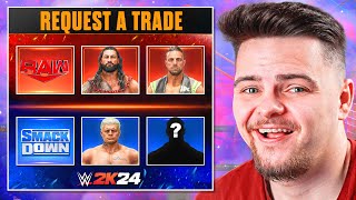 WWE 2K24 MyGM - ROSTER TRADES?!