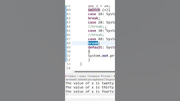 How break works in Switch Statement I Java in Telugu