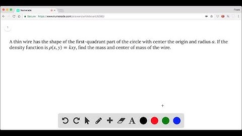 A thin wire has the shape of the first-quadrant part of the circle with center the origin and radiu…