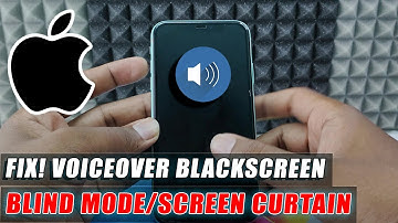how to disable screen curtain/blind mode in voiceover on iphone?