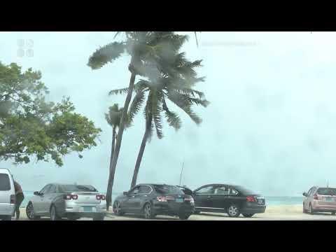 Nassau Bahamas, High Winds and stormy conditions B-Roll - Nassau Bahamas, High Winds and stormy conditions B-Roll