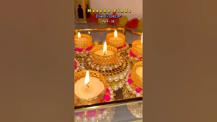 Meesho Diwali Finds|Diwali Decor|Part - 15 Decorative Candles #meeshodiwali #meeshofinds #diwali2024