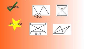 6-5 Conditions for Rectangles, Rhombuses, and Squares