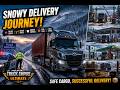 🚛 Snowy Delivery Journey! Police Checkpoints & Safe Cargo Delivery Truck Empire Ultimate